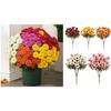 Easy Maintenance Artificial Mums Sunset Flowers Seasonal Decor
