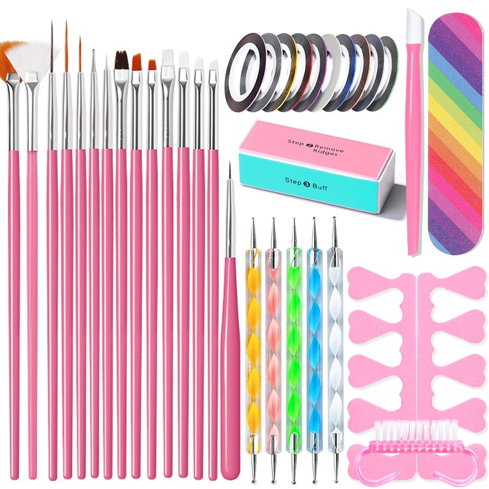YIKOOLIN Electric Nail Drill Polish File Kit with UV LED Nail Lamp Nail Files Nails Kit For Home Nail Salon Nail Artists Also