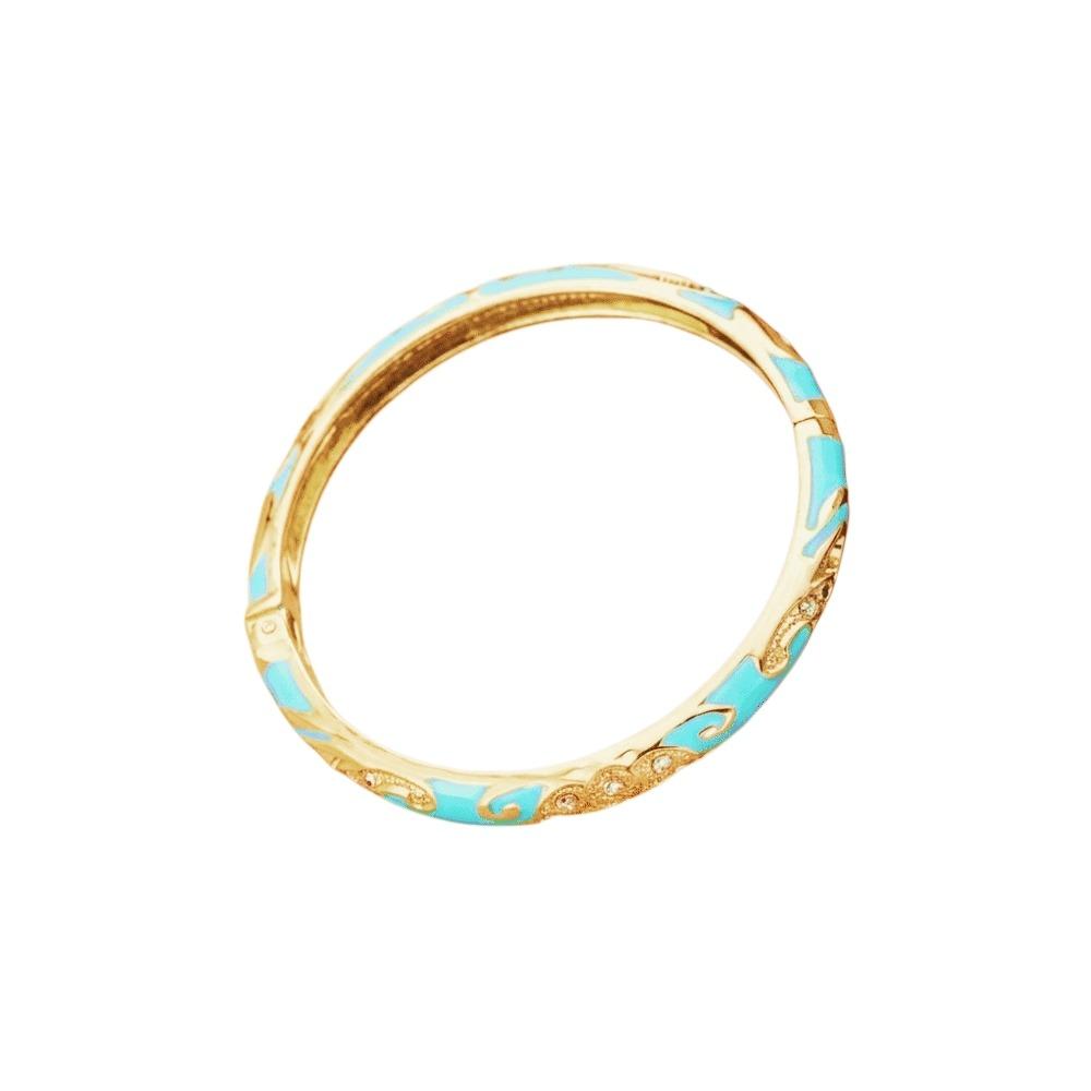 

Colorful Flower Bangle Enamel Women s Hand Bracelet Handicraft Vintage Cloisonne Bangle Ladies синий