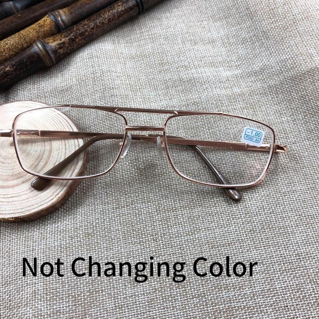 1.0 To 4.0 Presbyopia Glasses Photochromic Double Beam Metal Frame Can Be Used As Sunglasses