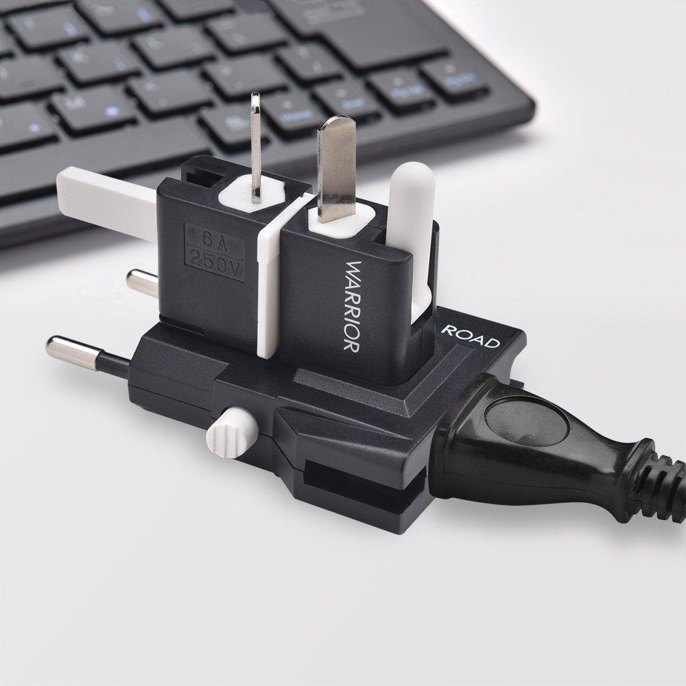 RW110BK Road Warrior Gokon J Worldwide Compatible Conversion Adapter for Overseas Travel CB Exception Approval Requested Product Made In Japan Made In