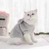 Bunny Ear Fluffy Pet Vest for Cats & Small Dogs - Soft Warm Cat Clothing (3 Colors: Pink/Beige/Grey)