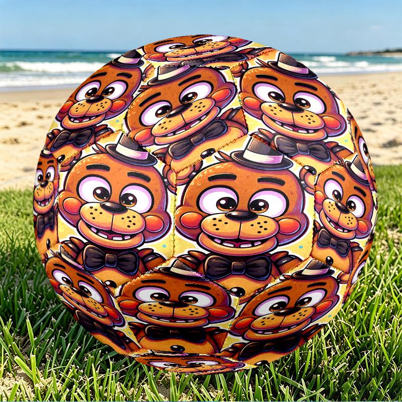 Five Nights at Freddy's Print Size 5 Soccer Ball, PU Wear Resistant Football for Match Training and Daily Practice, Birthday Gift for Soccer Fans