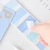 Multiple Shapes Solid Color Memo Pad Simplicity Fluorescent Transparent Sticky Note Marker Words Notepad Student School Supplies