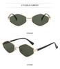 High-End Cross-Border Diamond Metal Sunglasses - Trendy Runway Style with UV Protection