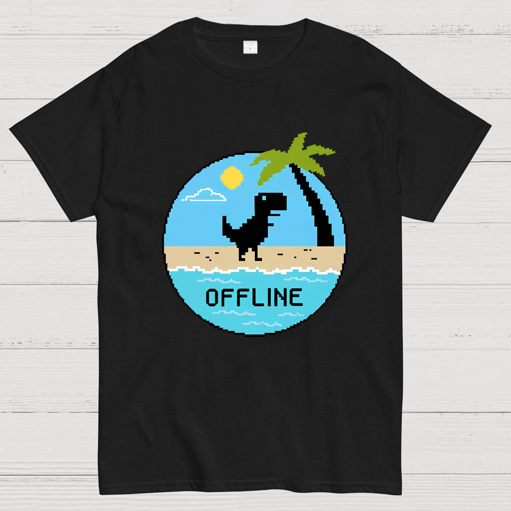 Dinosaur Offline Nerdy T-Shirt