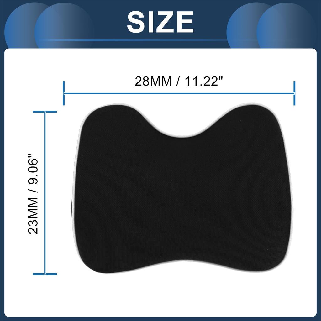 INFINAUTO Car Neck Lower Back Pain Relief Seat Cervical Car Car Seat Headrest Pillow for Neck and Back Breathable Memory Black and 1 Convenient for