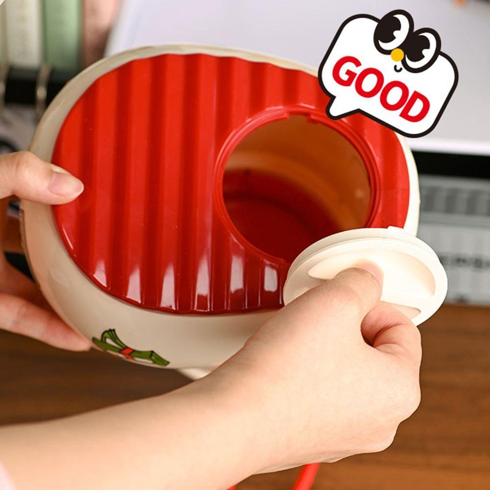 Fashion Dopamine Stationery Storage Box Large Capacity Cartoon Pattern Cosmetics Storage Box Multi Grid with Stickers Pen Holder