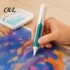 Faux Diamond Art Gadget Automatic Bead Dispenser, Pen with Ergonomic Grip, DIY Embroidery Supplies Wax-Free Applicator Tool for Round Diamonds,