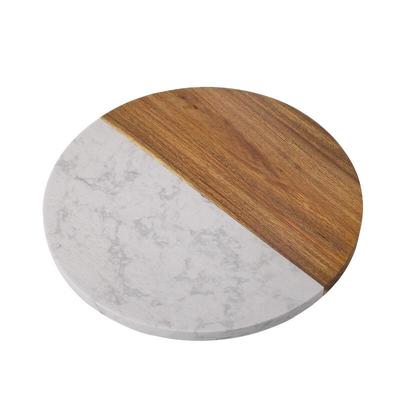 ZISIZ Rundes Marmor Schneidebrett