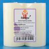 Beiyipin Ivory White Household Pillar Candles, 5x10cm (2-Pack)