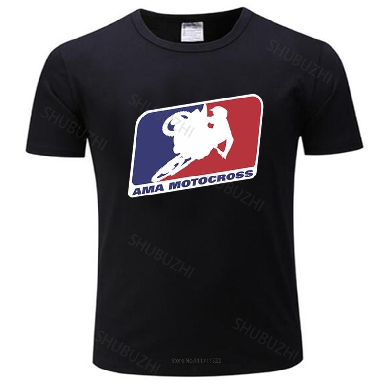 Mens Short Sleeve T Shirt AMA Motocross Superbikes Motorbike Heather Cotton T-shirt Fashion Tee-shirt Male Summer Tops
