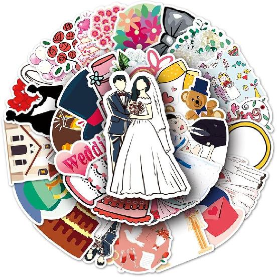 Daily Kitchen Stickers,50pcs Baking Stickers,Kitchen Sticker, Pot Sticker,for Water Bottle,Waterproof Vinyl for Laptop Computer Phone Bumper