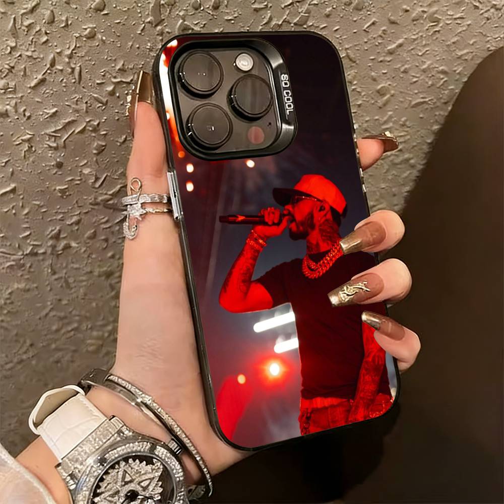 

Реальный Hasta La M-Muerte Anuel Чехол для телефона для iPhone 17,16,15,14,13,12,11 Plus,Pro Max,XS,Цветной Серебристый Покрытие Внутри Чехла iPhone17