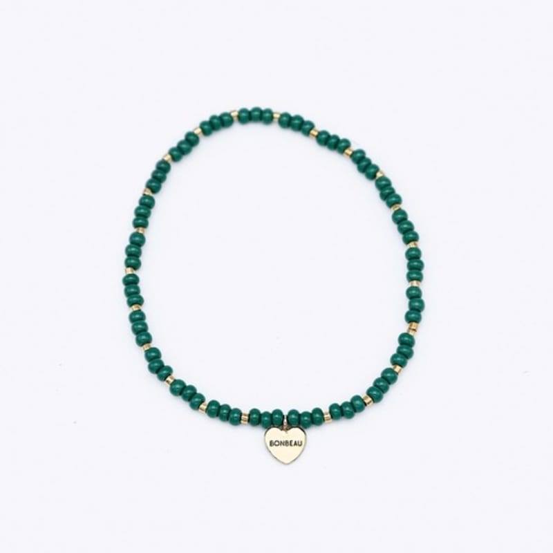 BONBEAU Gold edge simple color beads Bracelet Gold edge simple color layered bead bracelet