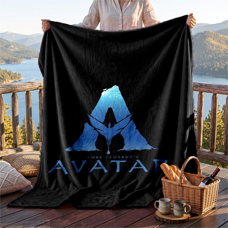 Warme Flanelldecke Avatar-Muster, Leichte, bequeme Überwurfdecke für Bett und Sofa