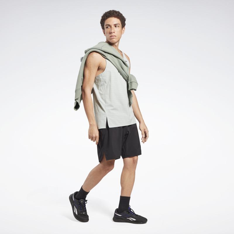 Reebok Strikk Trenings Vanlig Mellomhøyde Strikkede Shorts Herre Shorts Svart HR6141