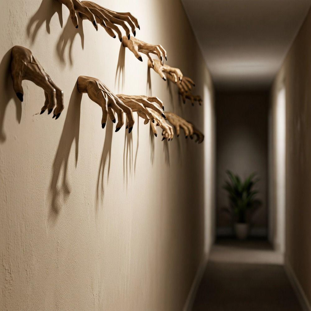 Resin Wall Hanging Decor Spooky Resin Wall Hanging Wall Sculpture Halloween Party