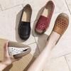 Women's Shoes 2025 Summer New Soft-soled Leather Lazy Shoes One-pedal Flat-soled Hollow Single Shoes Mother Maternity Women's Shoes