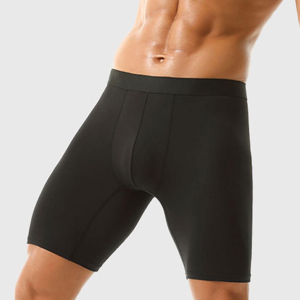 Long Men's Panties Sports Leggings Boxershorts Mens Polyester Underwear Man Boxers Shorts Quick-drying Boxer for Men Underpants