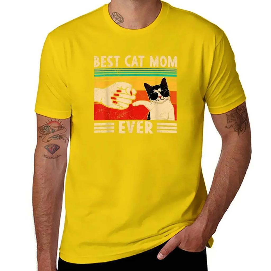 Best Cat Mom Ever T-Shirt plus size tops tops Men's t-shirt