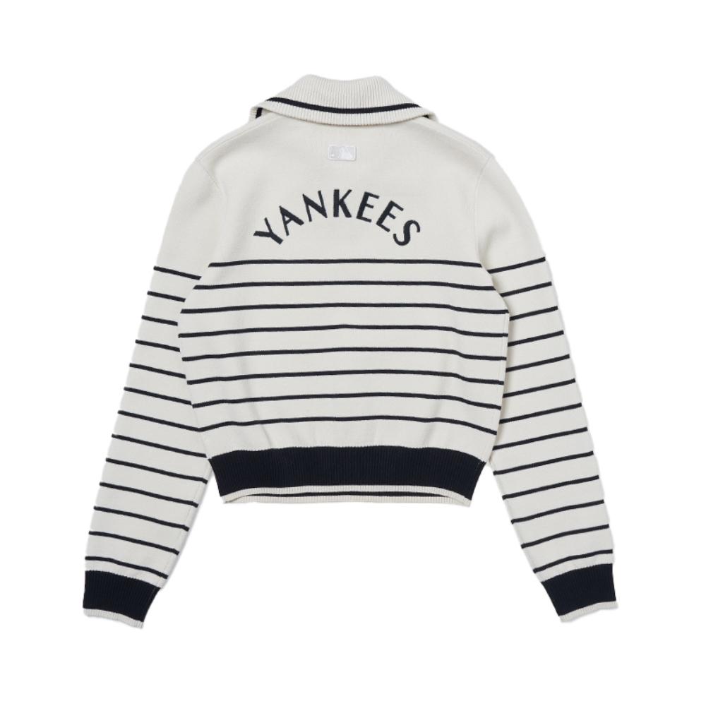 New MLB New York Yankees Knitwear Women's Cream 3FKPV0244-50CRS