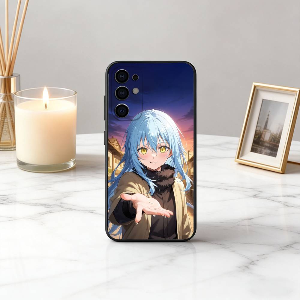 Slime Anime R-Rimuru SRT T-Tempest Phone Case For Samsung S25,S24,S21,S22,S23,S30,Ultra,S20,Plus,Fe,Lite,Note,10,Black Cover