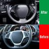 Jogon Genuine Carbon Fiber Steering Wheel Decorative Frame for Chevrolet Corvette C7 2014 2015 2016 2017 2018 2019 Interior Trim Accessories