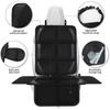 Car Seat Protector 600D Child Safety Seat Protective Mat Leather Seat Anti Slip and Anti Friction Pad with Storage Bag