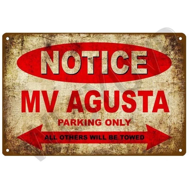 

Mv Agusta Aprilia Plaque Metal Vintage Tin Sign Shabby Chic Decor Metal Signs Vintage Bar Decoration Metal Poster Metal Plate 20x30cm（7.8x11.8inch）