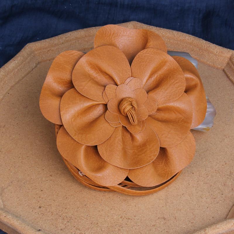 Red-Sealed Flower Waist Chain, Fringed Braided Rope, Decorative Elegant Dress, Sweater, Thin Women'S Waist, Extended Belt.