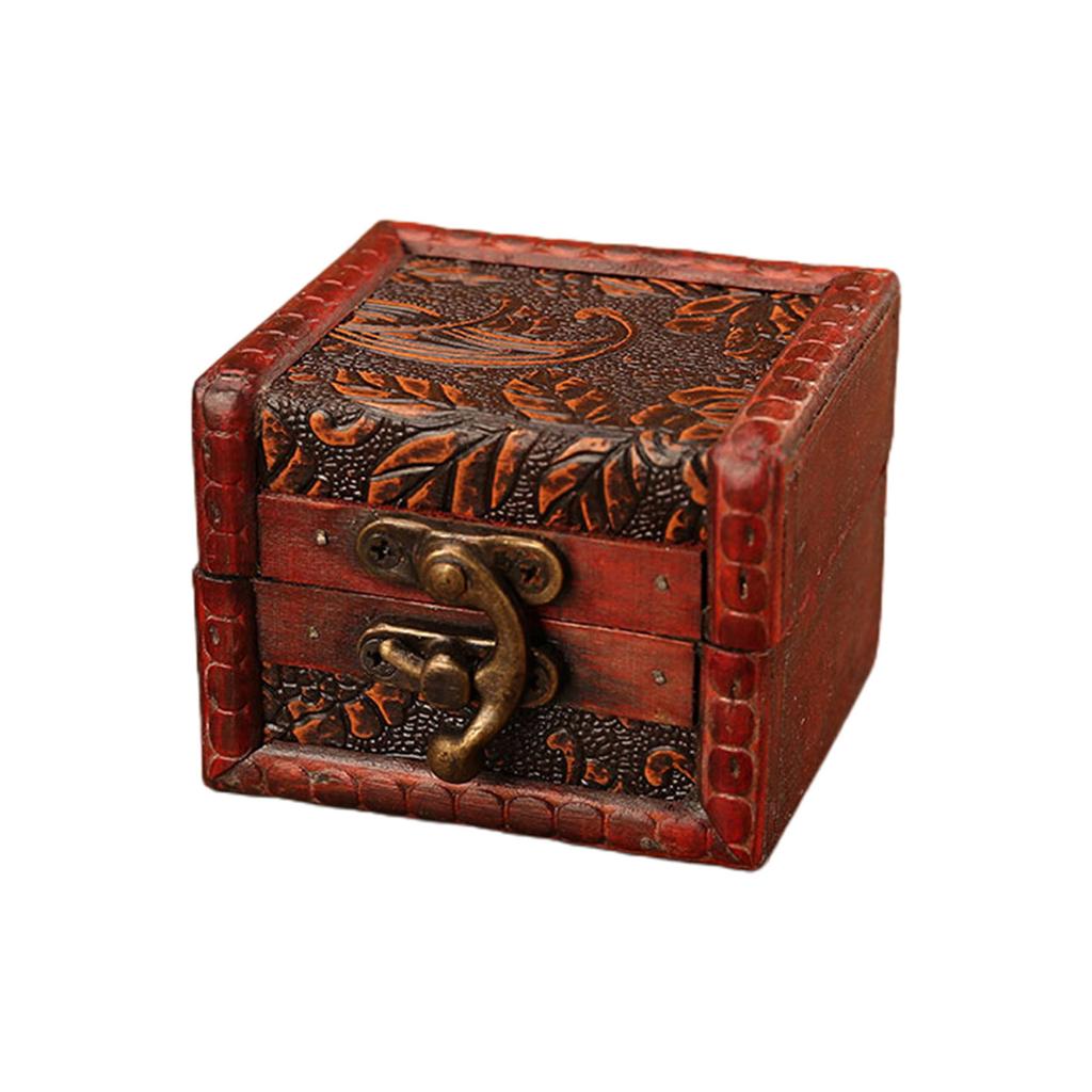 Caja de almacenamiento de madera Retro con tapa, caja de colección multiusos para el hogar, escuela, oficina, dormitorio, colección de artículos diversos