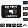 Hör auf zu jammern, fang an zu machen Gym Life Fußmatte Rutschfest Eingang Küchentür Bodenmatte Bodybuilding Zitat Schlafzimmer Teppich Teppich