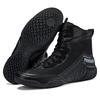 Wrestling Shoes Men's Middle Help Professional Boxing Shoes Non-slip and Wear-resistant Fighting Shoes Fighting Special Training Shoes Tai