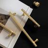 Nordic Style Cabinet Handles Copper Finish Drawer Knobs Furniture Hardware  Kitchen Accessories