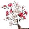 Real Touch Artificial Magnolia Flowers Branch Pink Plastic Fake Flower  Indoor Decoration