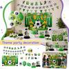 Soccer Theme Birthday Party Decoration Banner Garland Football Pattern Pennant Flags for Kids Sports Party Supplies