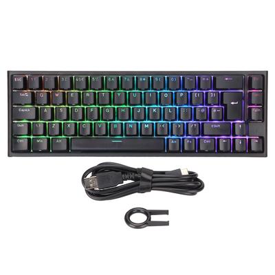 Mechanical Keyboard 68 Keys RGB Backlit Type C USB Connection Wide Compatibility Accurate Stable
