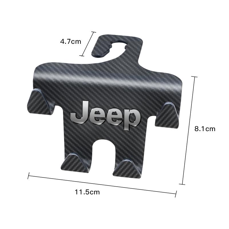 Car Rear Seat Hook Phone Holder Hanger Hooks Accessories For Jeep Grand i Cherokee Wrangler JK Gladiator Compass Renegade Patriot