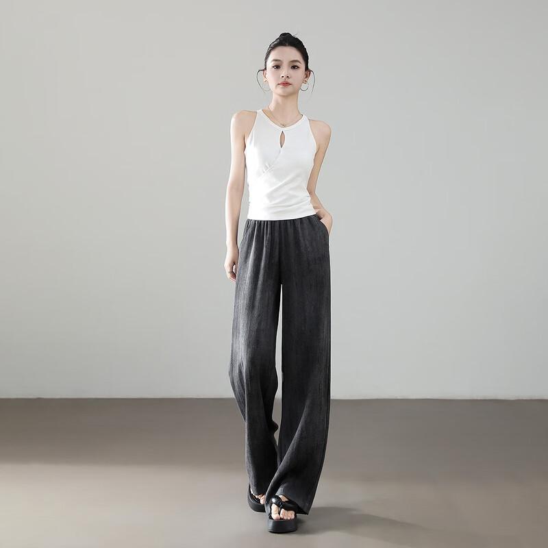 

Женские повседневные брюки прямого кроя из смесового льна Demana XL