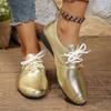 Stile Britannico Pelle Nuove Donna Fondo Piatto Non Stancano i Piedi Fondo Spesso Rialzanti Antiscivolo Ammortizzazione Sneakers Casual
