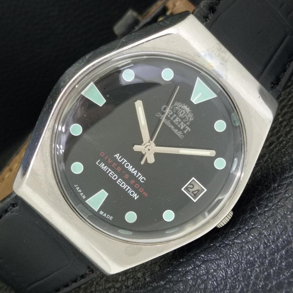 

ЯПОНИЯ ВИНТАЖ ORIENT АВТОМАТИЧЕСКИЕ 48741 МУЖСКИЕ ЧАСЫ С ЧЕРНЫМ ЦИФЕРБЛАТОМ a701848-5 R207-a701848