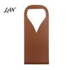 Wine Tote Bag Faux Leather Bag, Portable Carrier Pouch, Waterproof Bottle Pouch Single Holder Protector Sleeve for Champagne Beer