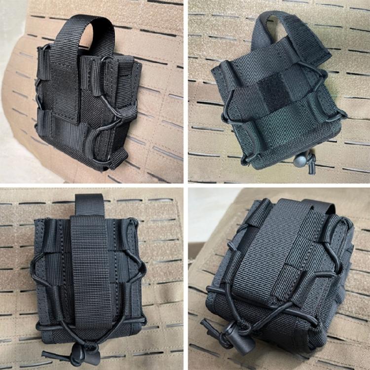 Open Top Nylon Handcuff Pouch Waist Belt Bag Handcuff Holder Hunting Accessory