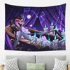 Loona Collage Helluva Boss Anime Tapestry Wall Hanging Aesthetic Home Decoration Tapestries for Living Room Bedroom