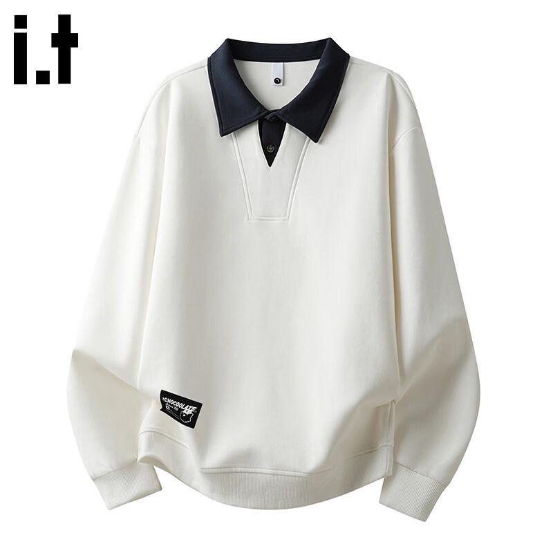 CHOCOOLATEit Unisex Polo Neck Loose Fit Sweatshirt 2XL