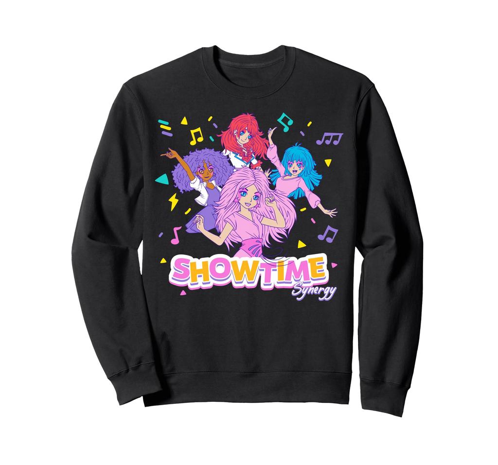 Jem And The Holograms Showtime Synergy Cute Chibi Band Sweatshirt