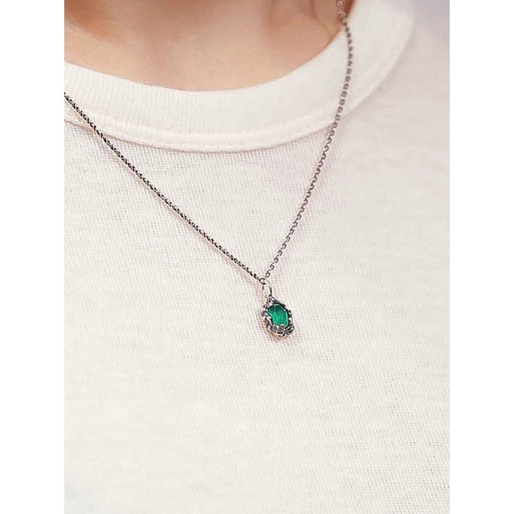 Hr 213N_Green Onyx Necklace