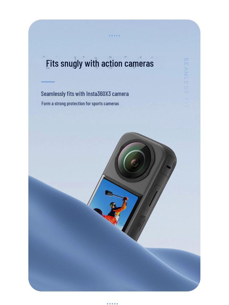 Insta360 X3 Panoramic Lens Protective Cover - Anti-Bump, Scratch-Resistant Film Accessories