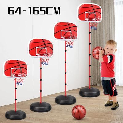 Toddler Basketball Hoop 64-165CM Height Adjustable Kids Hoop for Indoor & Outdoor Mini Basketball Goal Ball Game for Boys & Girl